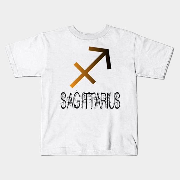 SAGITTARIUS SIGN Kids T-Shirt by RENAN1989